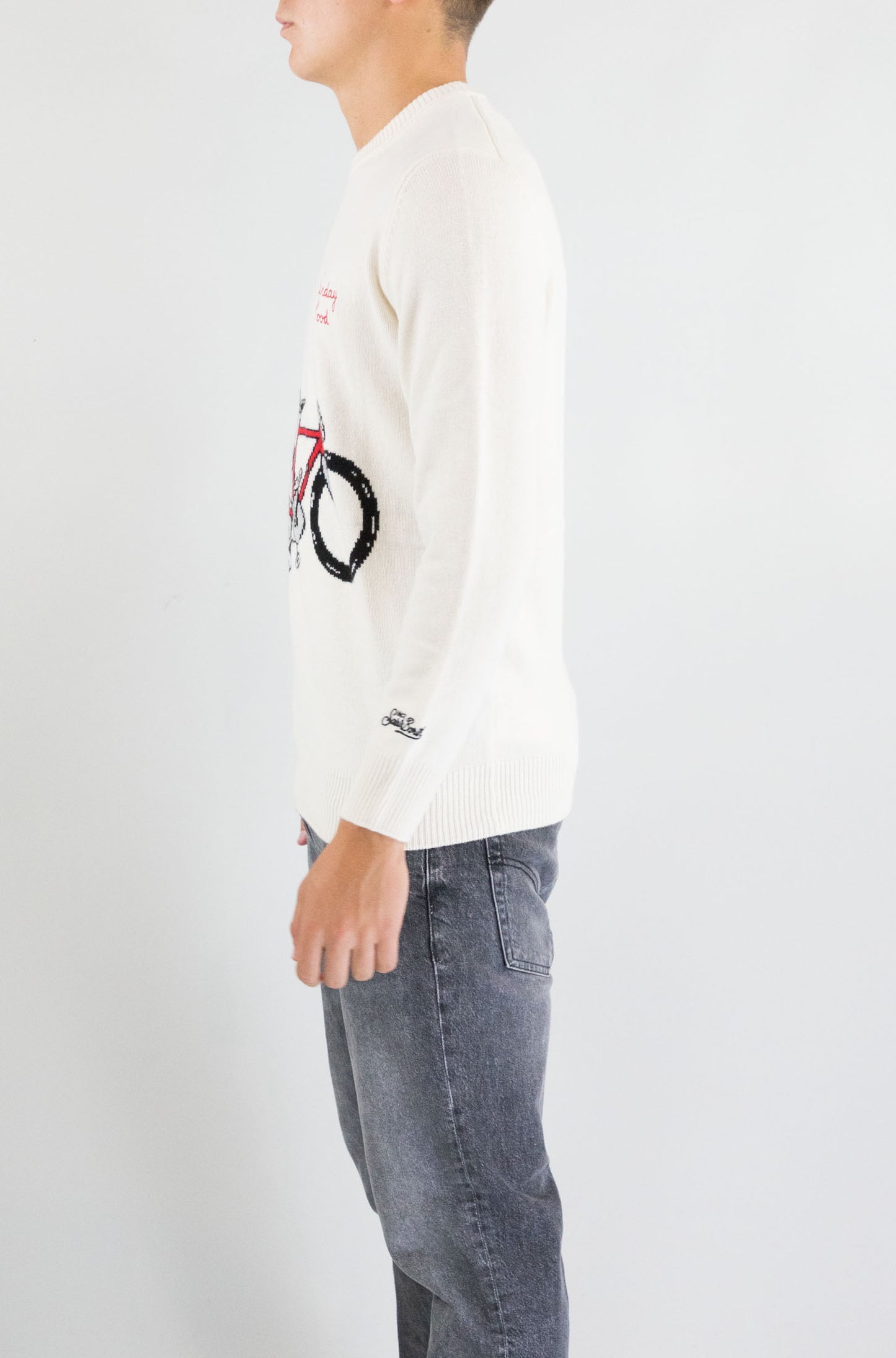 Maglia Mc2 Saint Barth Snoopy Bike Mood da Uomo heron