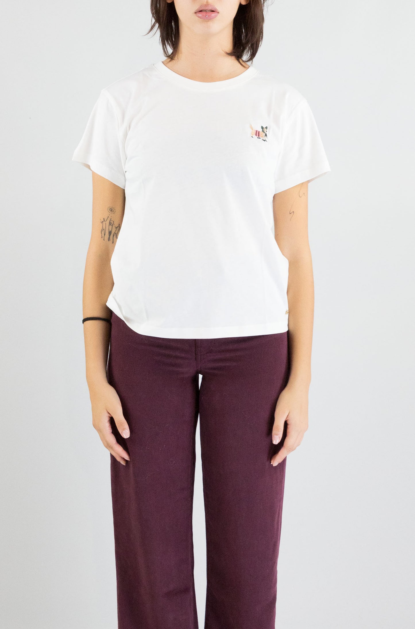 T-Shirt Des Petits Hauts Ecru da Donna fantine