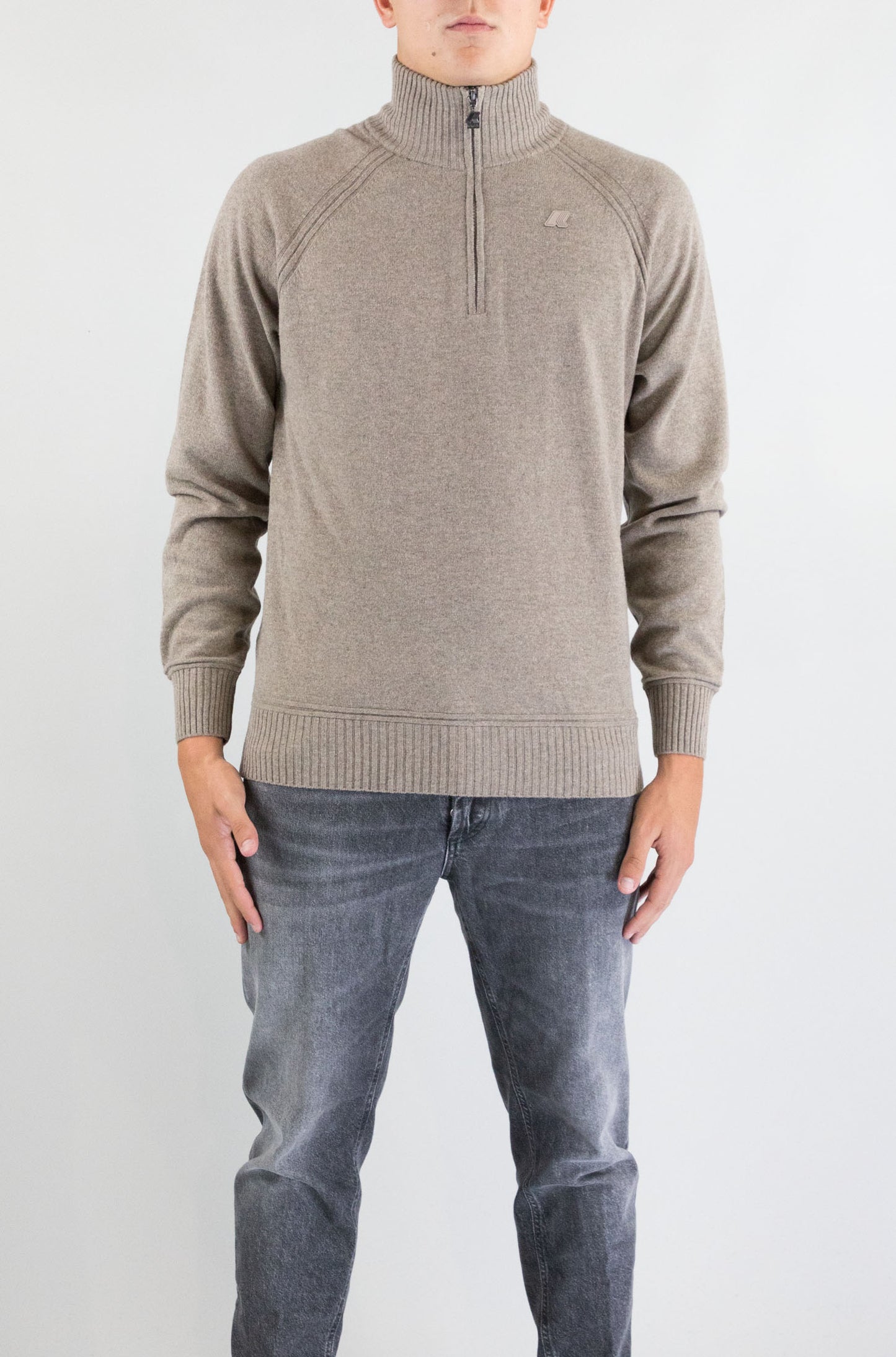 Maglia Kway Beige Brown Mel da Uomo k2142hw cadras wool cachemire