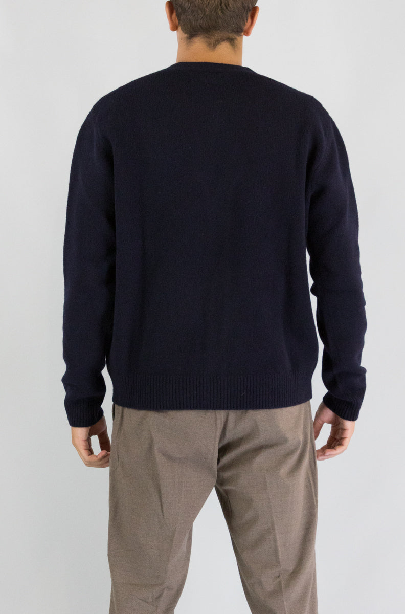 Maglia Apc Dark Navy da Uomo woasw h23491 edmond