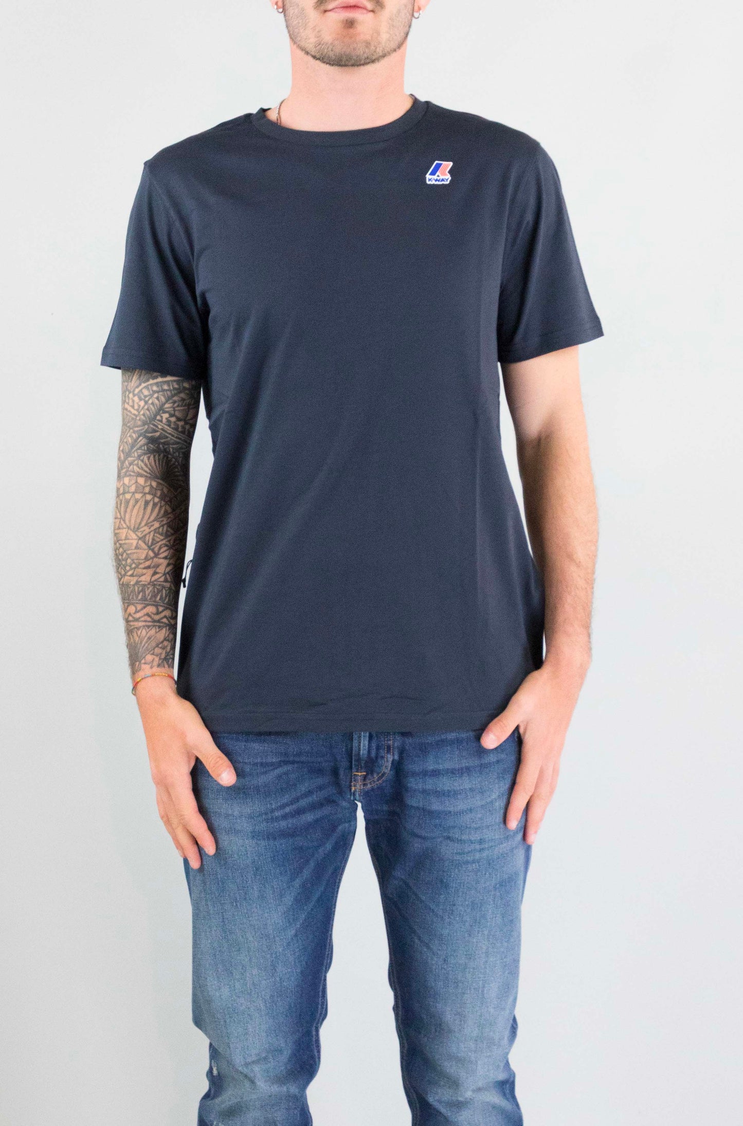 T-Shirt Kway K89 Blue Depth da Uomo k7142kw leonide