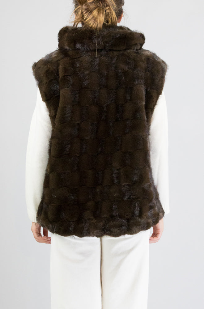 Gilet Pinko Marrone da Donna glossina