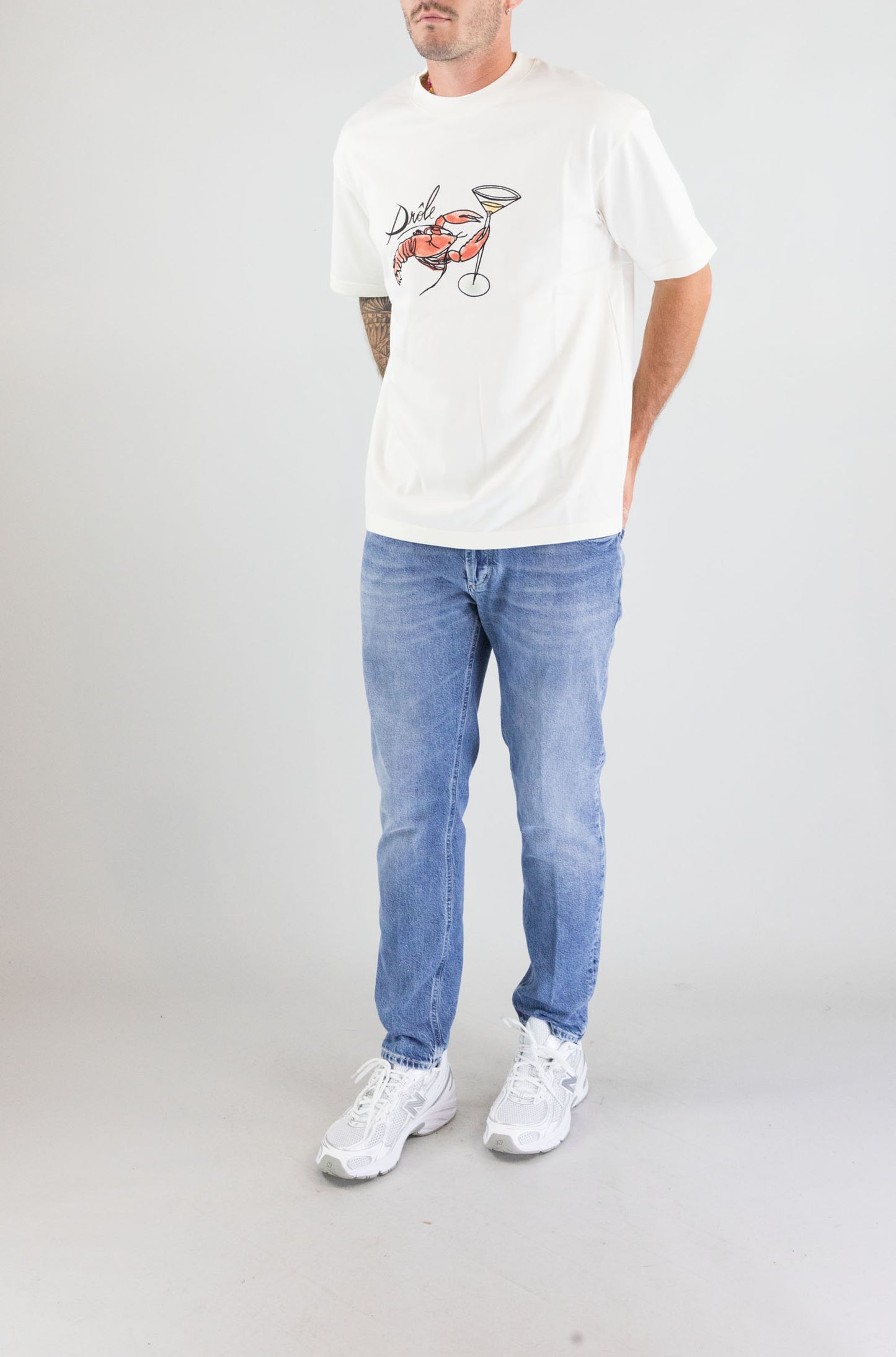 T-Shirt Drole De Monsieur Off White da Uomo ts277 co195 homard