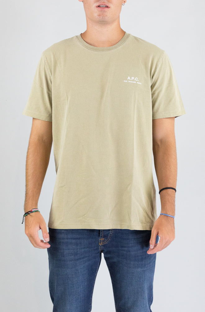 T-Shirt Apc Kaki Clair da Uomo cohbas m26478 gots