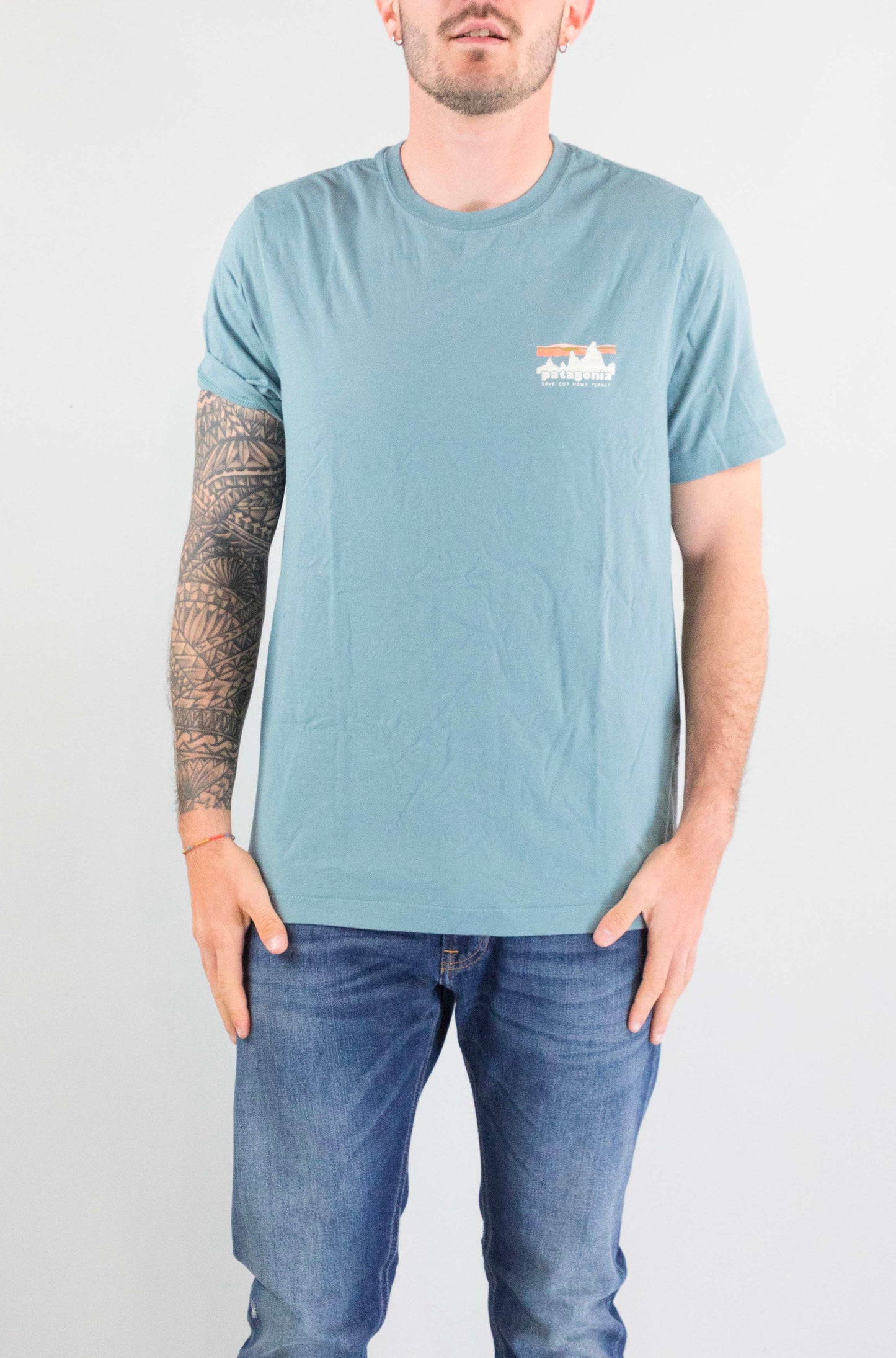 T-Shirt Patagonia Blsg da Uomo 37841 ms 73 skyline