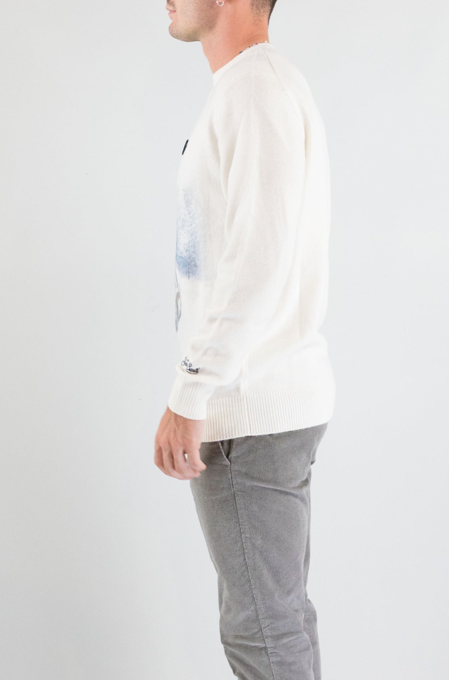 Maglia Mc2 Saint Barth Cortina Road da Uomo heron print