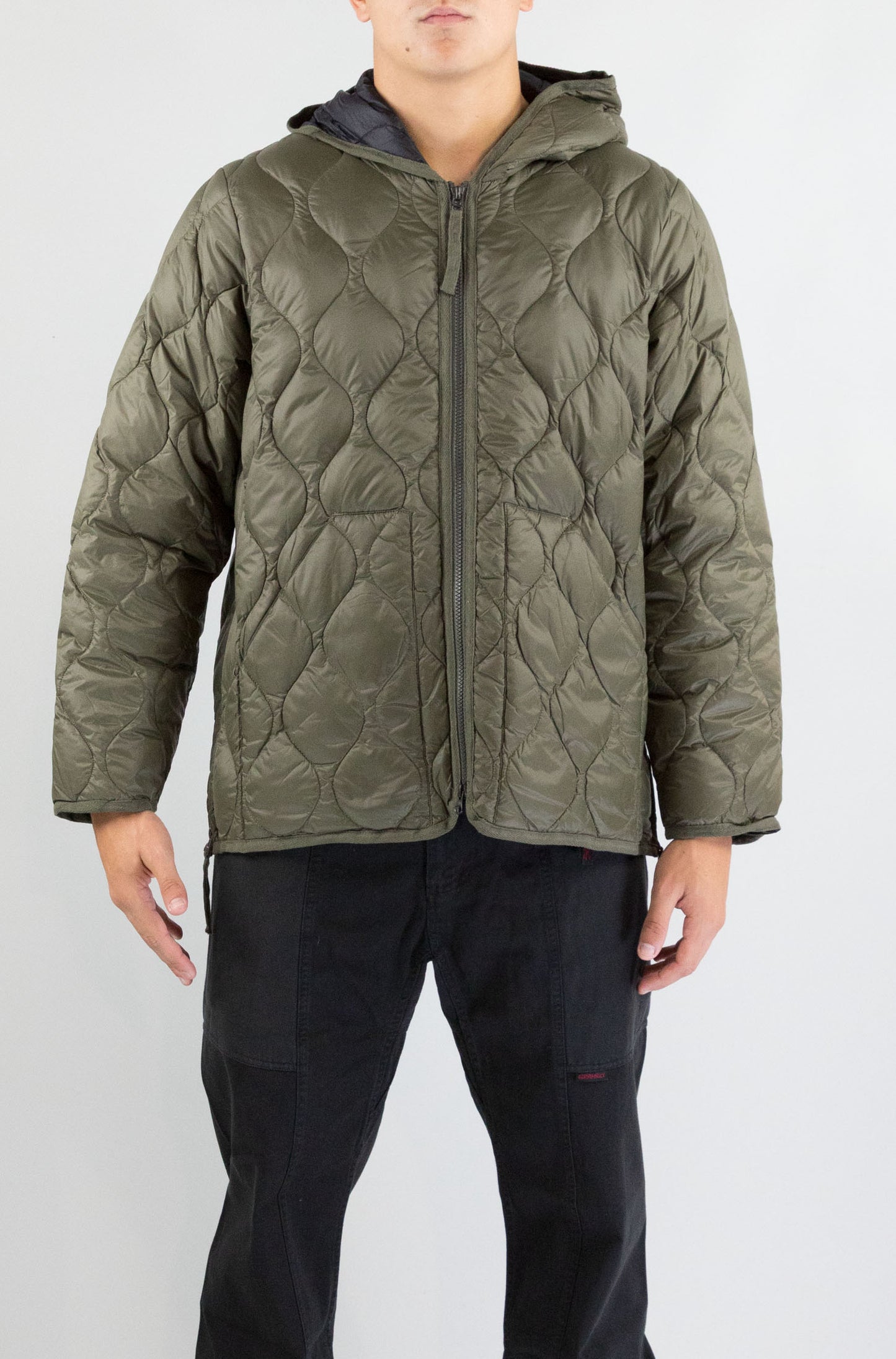 Giubbotto Taion Dark Olive da Uomo 106alszml1 military hood w zip