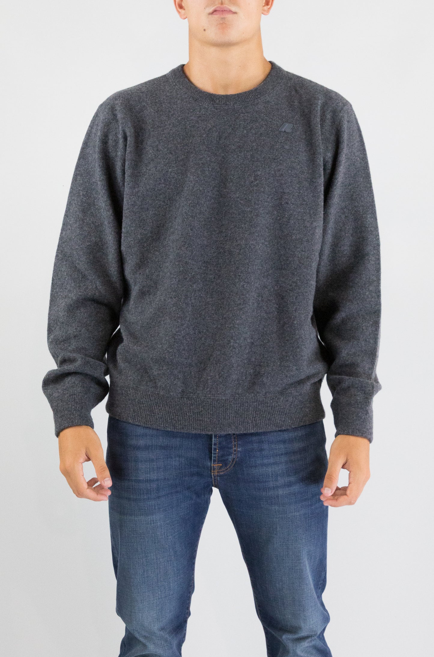 Maglia Kway 161 Grey da Uomo k5146jw sebastien fleece stitch