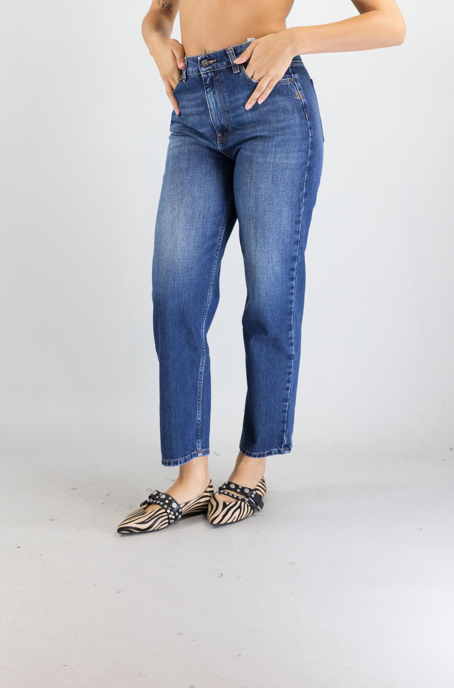 Jeans Solotre Denim Blu da Donna m1f0112