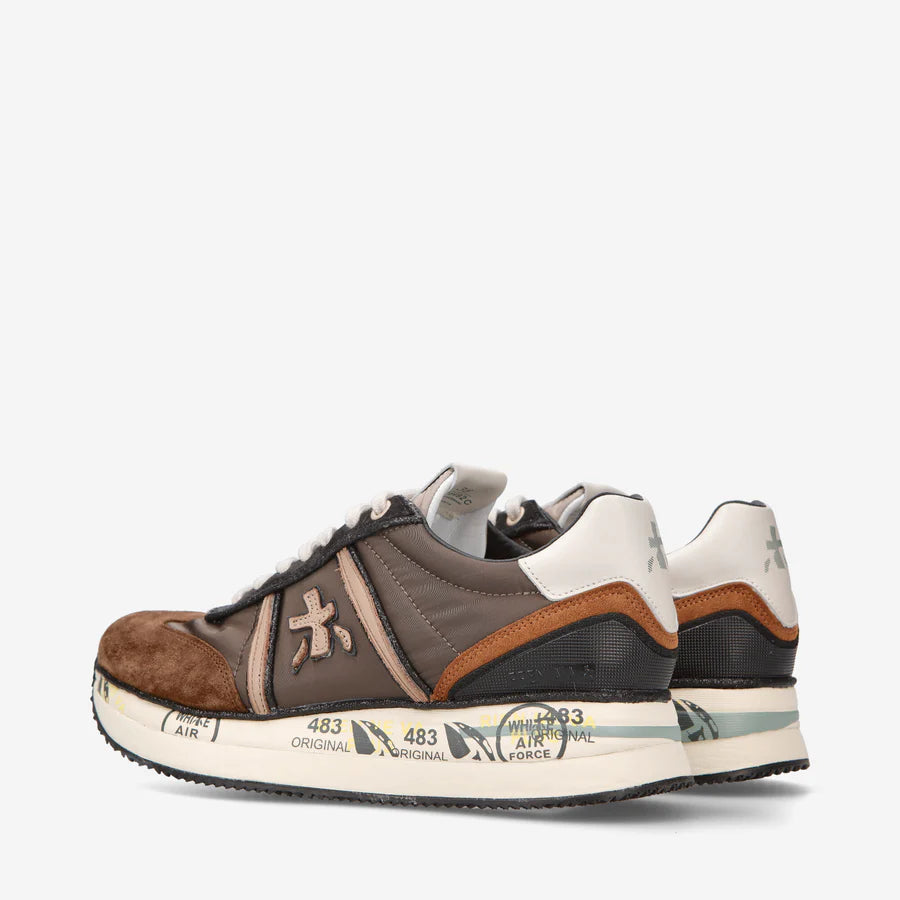 Scarpa Premiata Nero Marrone da Donna CONNY VAR 6492