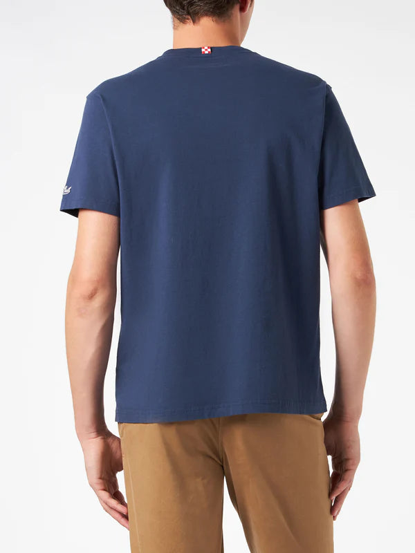 T-Shirt Mc2 Saint Barth Latin Rover da Uomo arn0001 10200e