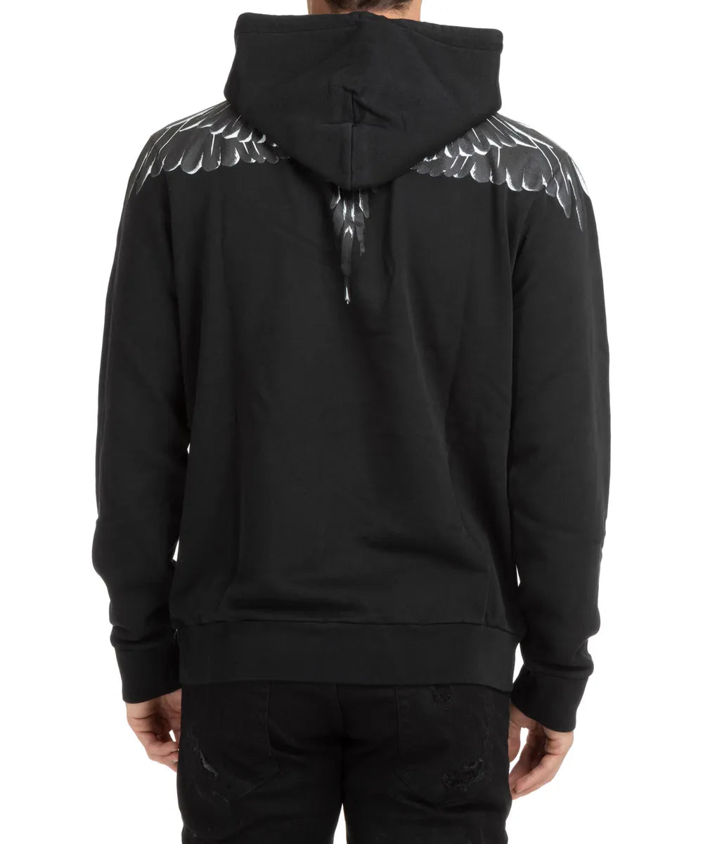 Felpa Marcelo Burlon Nero da Uomo CMBB007C99FLE0011010