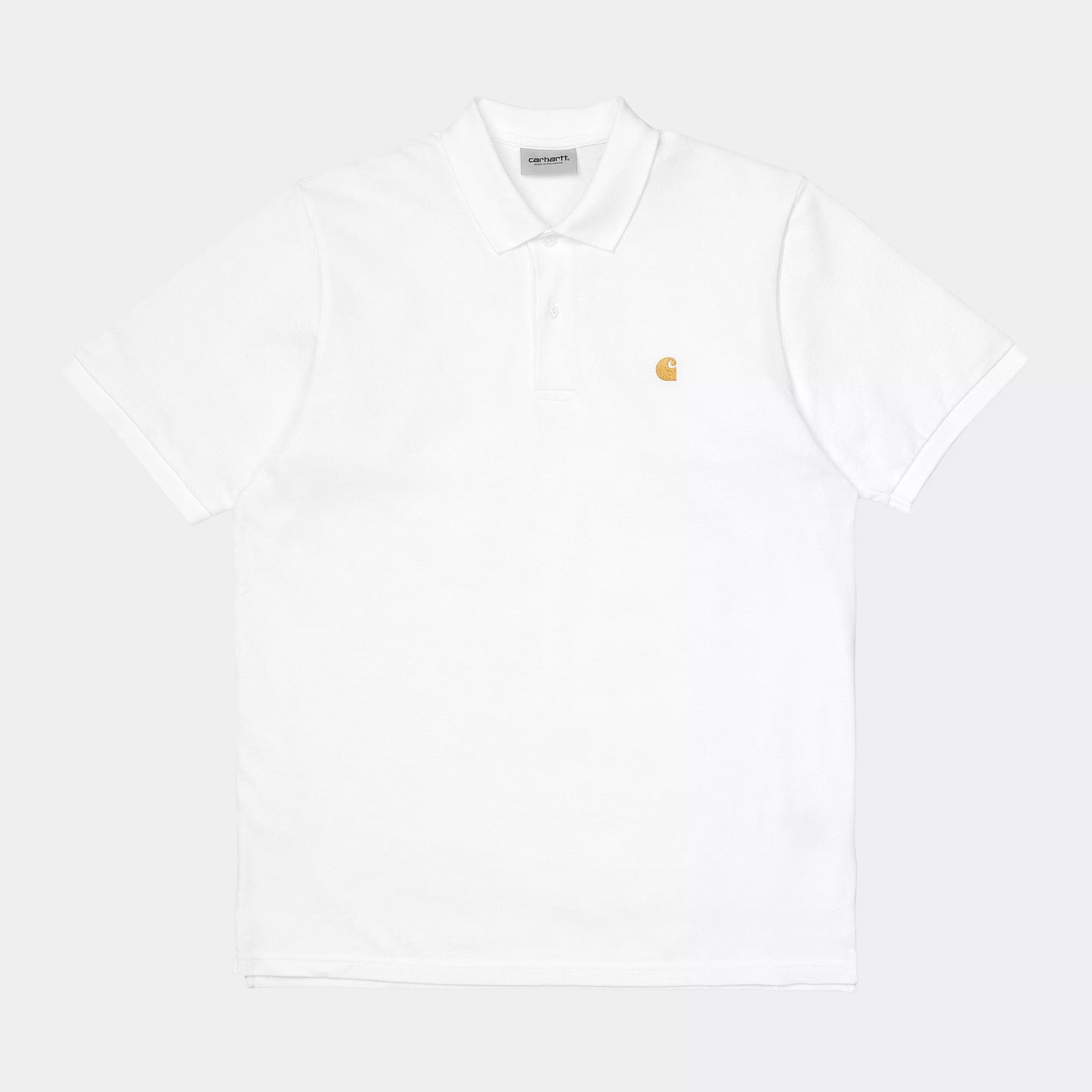 Polo Carhartt Wip White Gold da Uomo i023807