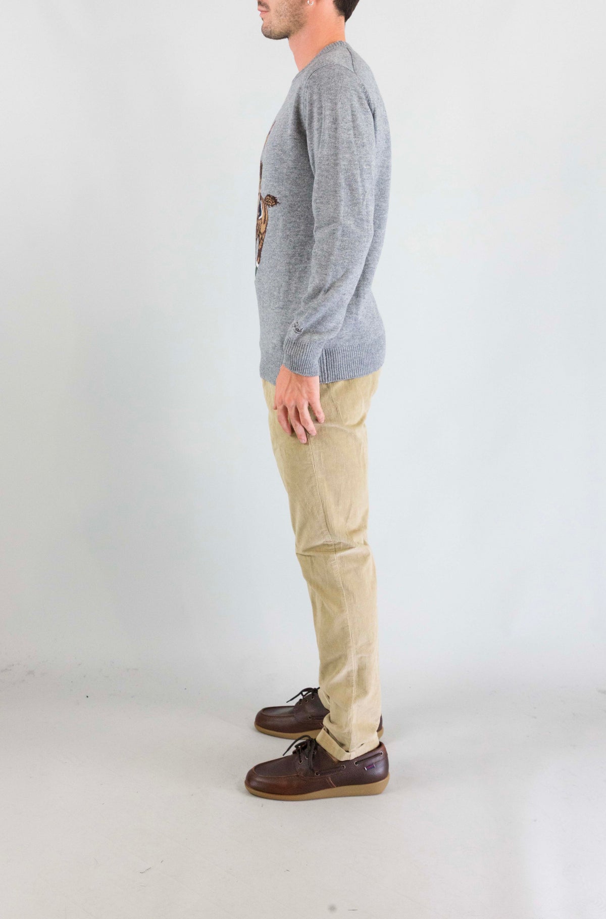 Maglia Mc2 Saint Barth Horse Poodle da Uomo heron