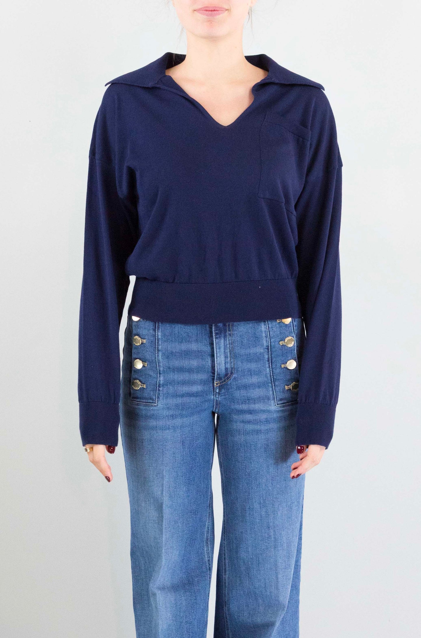 Polo Floor Navy da Donna m28916