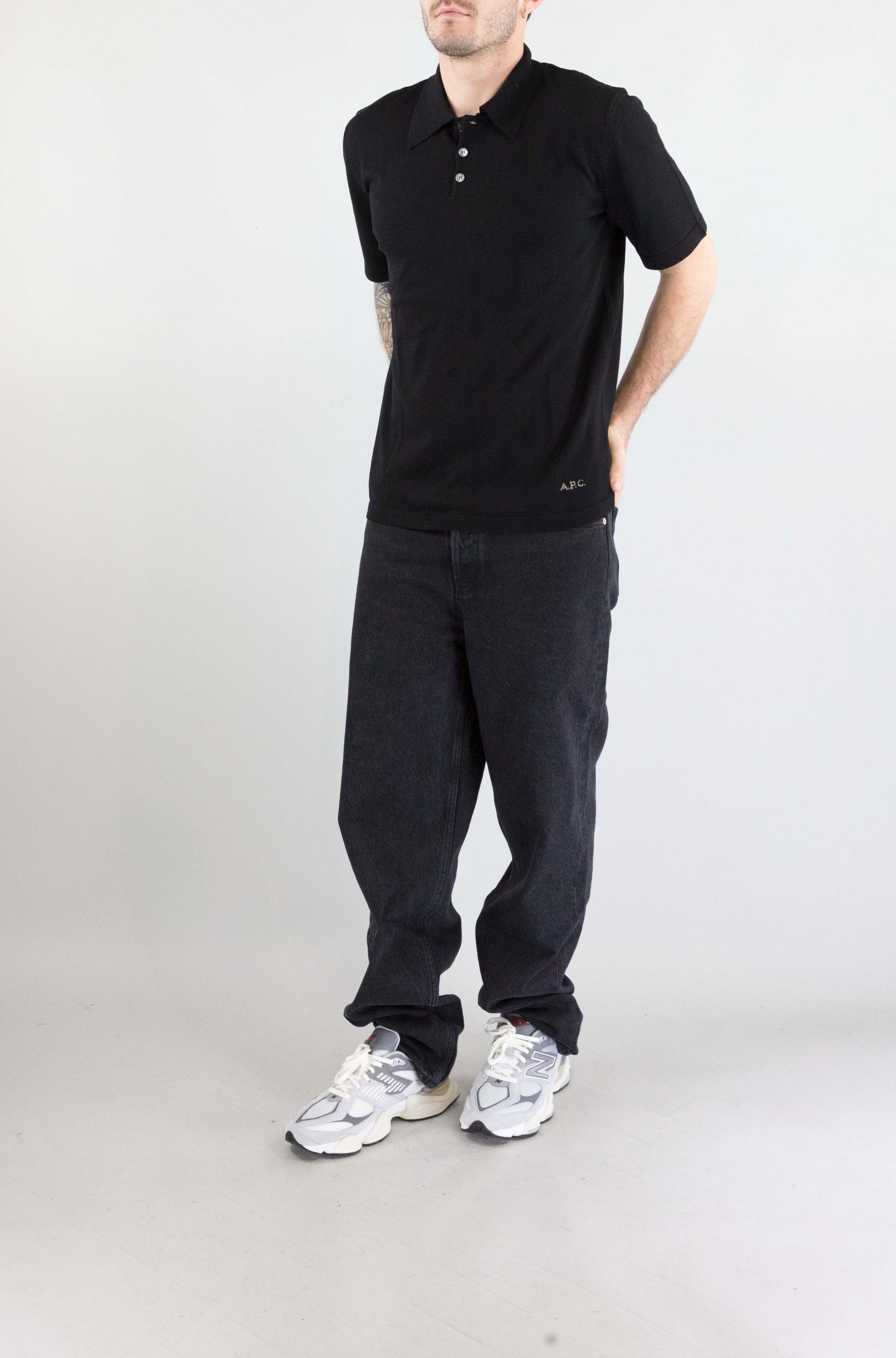 Polo Apc Nero da Uomo coezj h23471