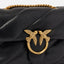 Borsa Pinko Nero Antique Gold da Donna love puff mini cl