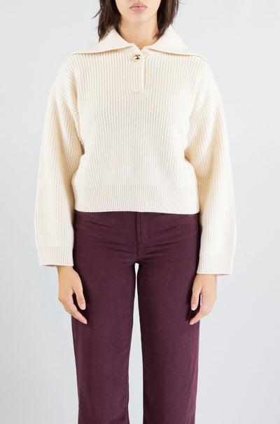 Maglia Des Petits Hauts Creme da Donna domino
