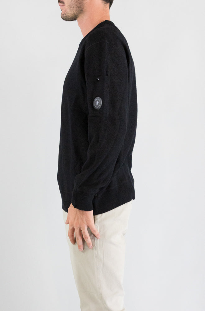 Maglia Cp Company Black da Uomo 21cmkn225a 110468a