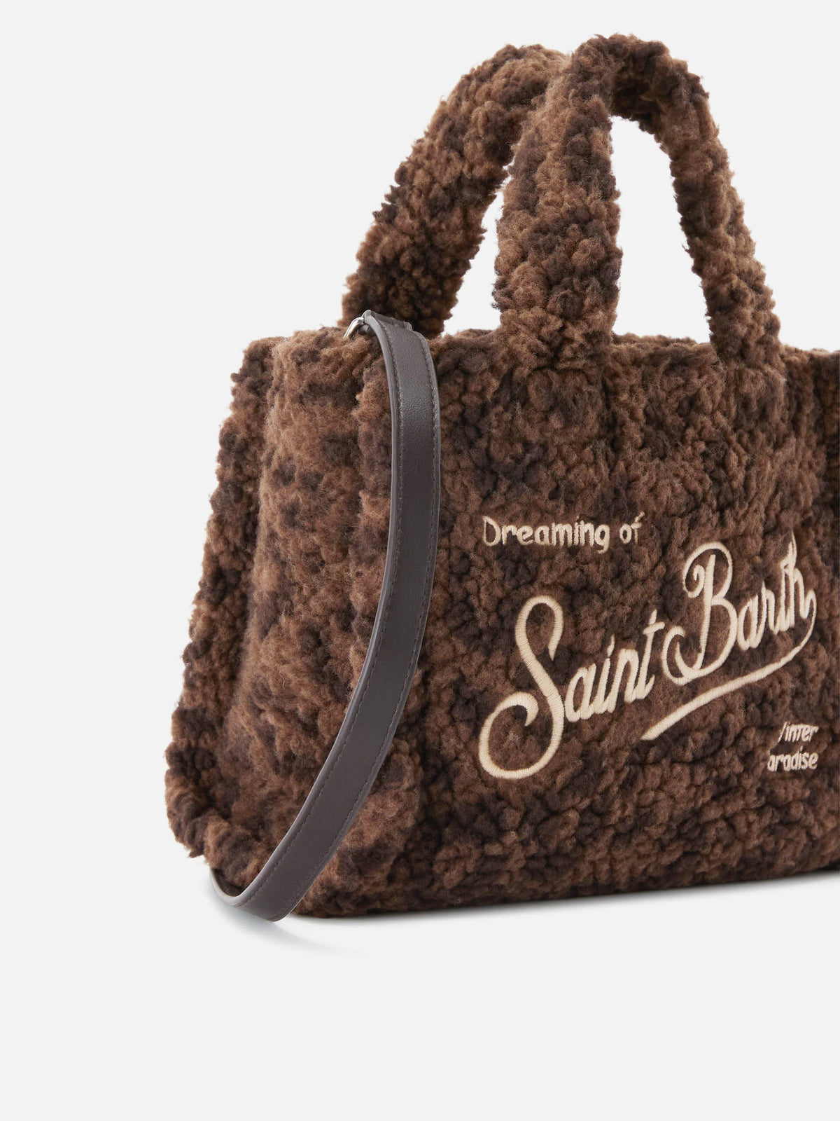 Borsa Mc2 Saint Barth Dark Leopard da Donna vanity mini teddy
