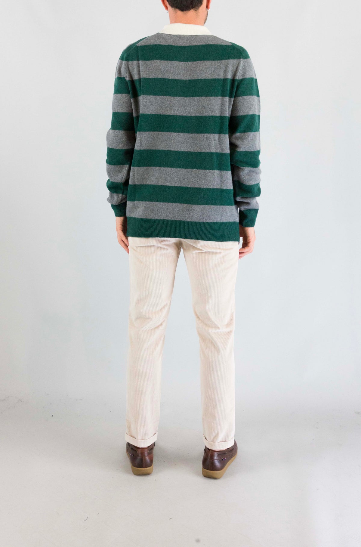 Polo Mc2 Saint Barth Legacy Stripes da Uomo belmont buttons