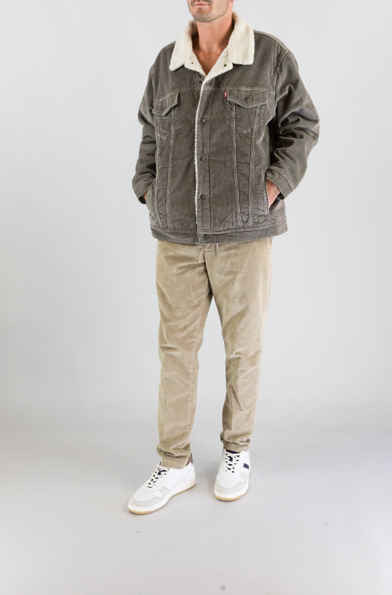 Giubbotto Levis  Taupe da Uomo a578400620 relaxed fit sherpa trkr