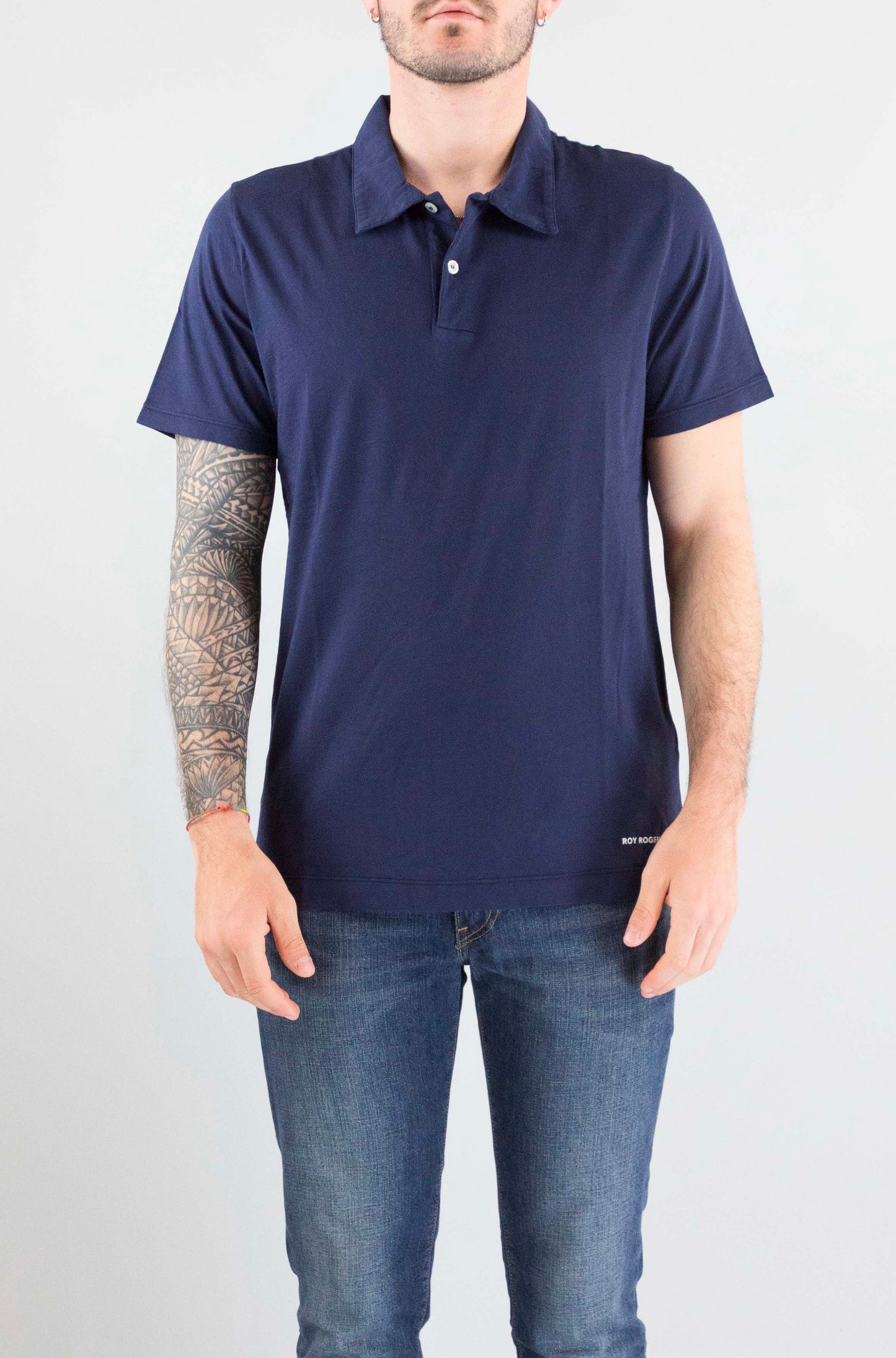 T-Shirt Roy Roger’S Dyed Blu da Uomo rru500cg0605069