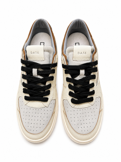 Scarpa Date White Cuoio da Uomo torneo colored