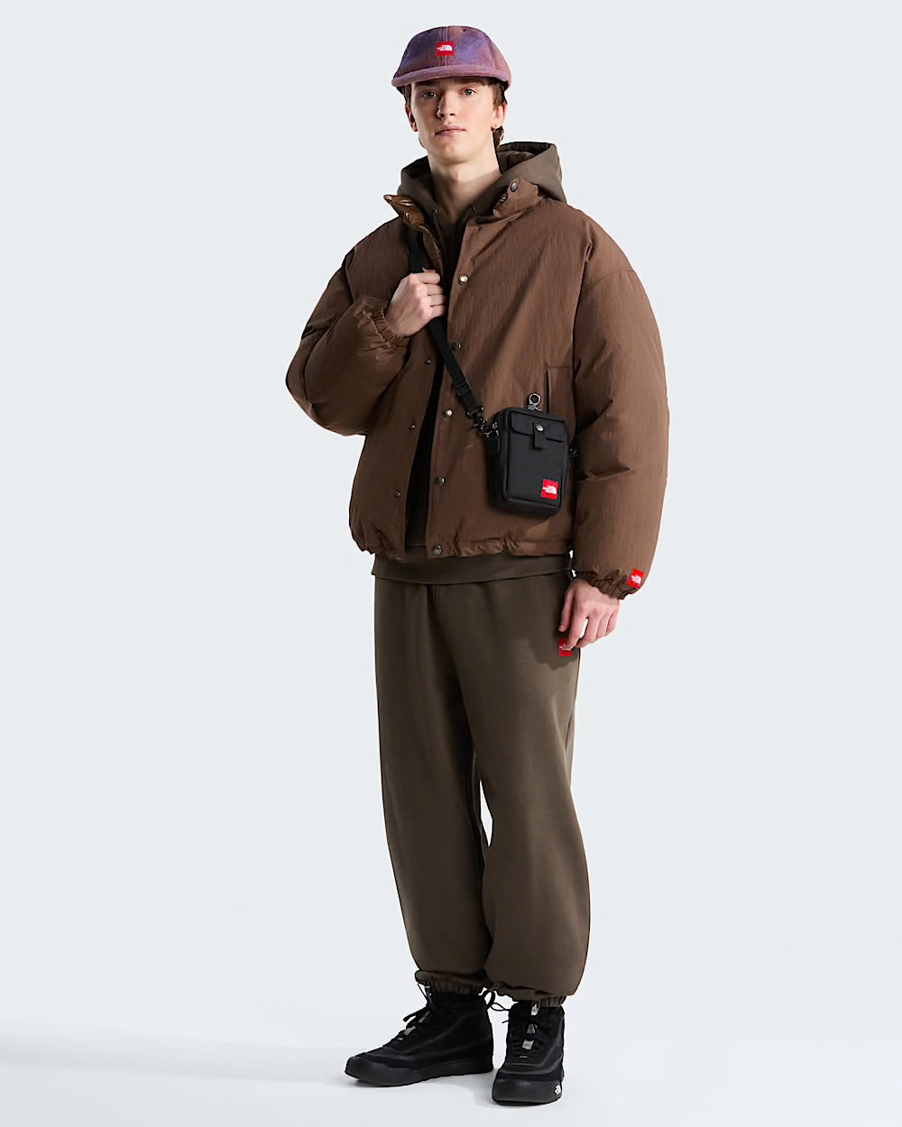 Giubbotto The North Face Smokey Brown da Uomo nf0a8egb 1ol tnf rb down