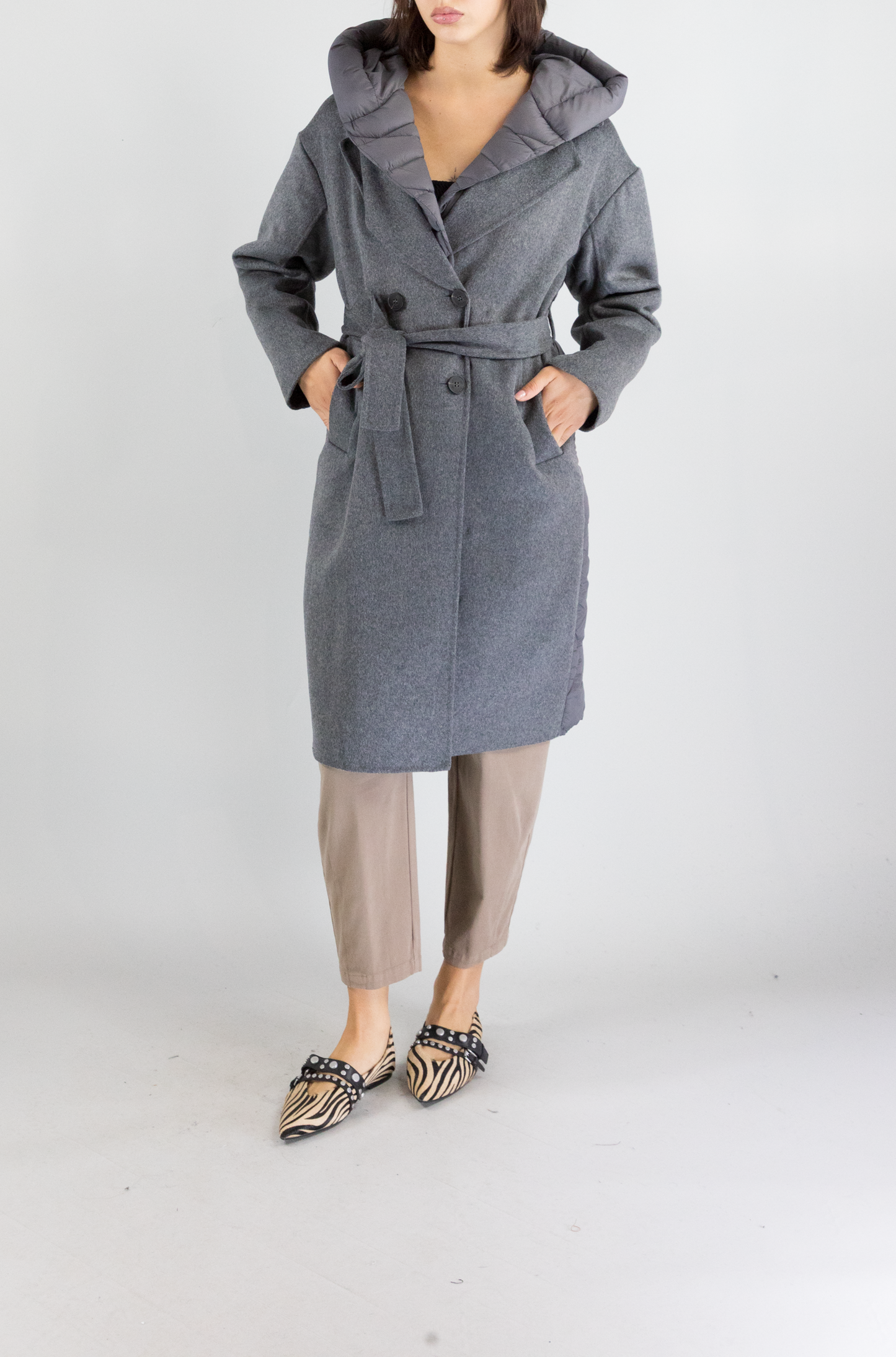 Cappotto Vicolo Asfalto da Donna tf0028