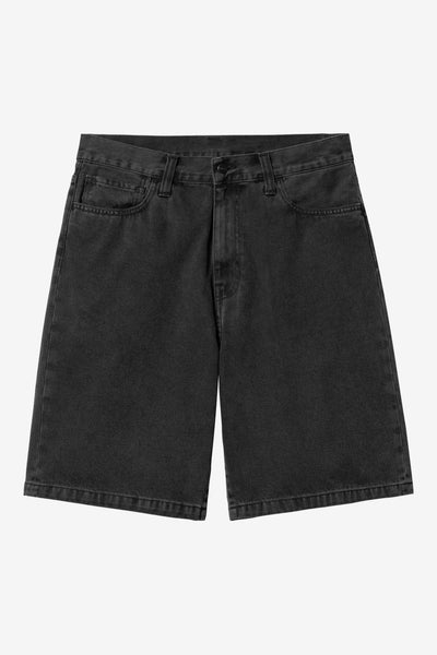 Pantalone Carhartt Wip Black Stone Washed da Uomo i030469 landon short