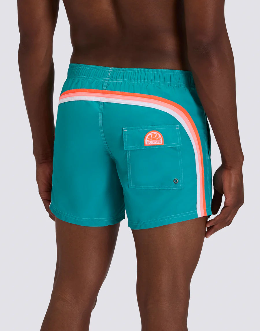Costume Sundek Blu Island da Uomo m504bdta100 boardshort