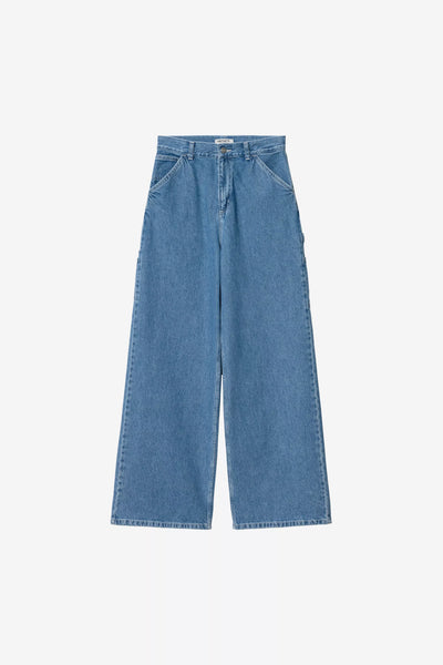 Jeans Carhartt Wip Blue Heavy Stone Washed da Donna i036599 jens