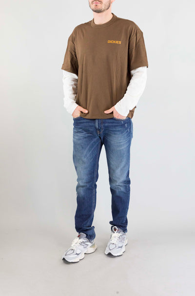 T-Shirt Dickies Brown da Uomo dk0a88jf0tb