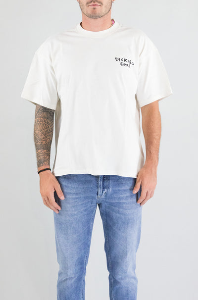 T-Shirt Dickies Egret da Uomo dk0a87qocc481