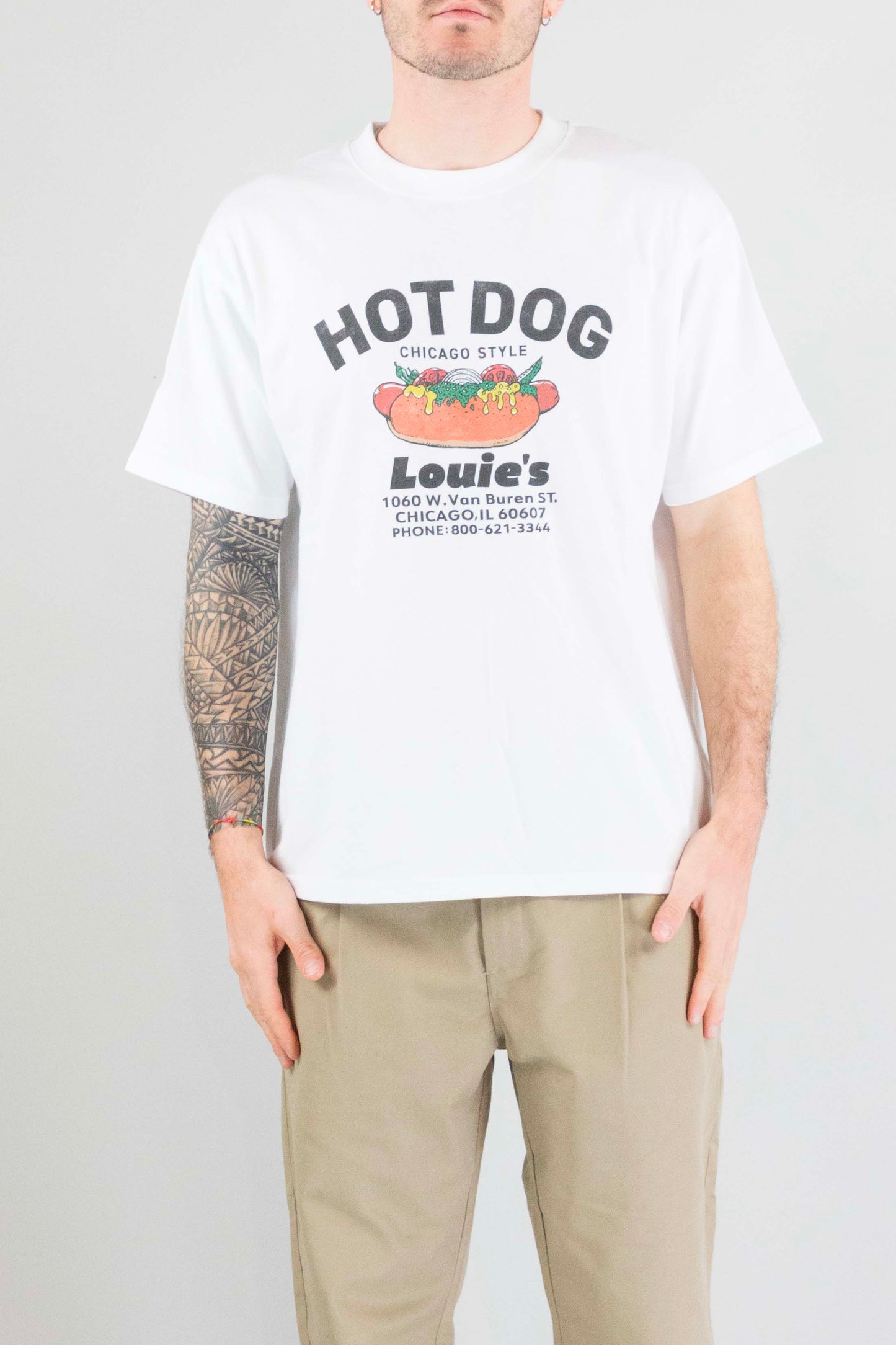 T-Shirt Universal Overall White da Uomo u2613219gb