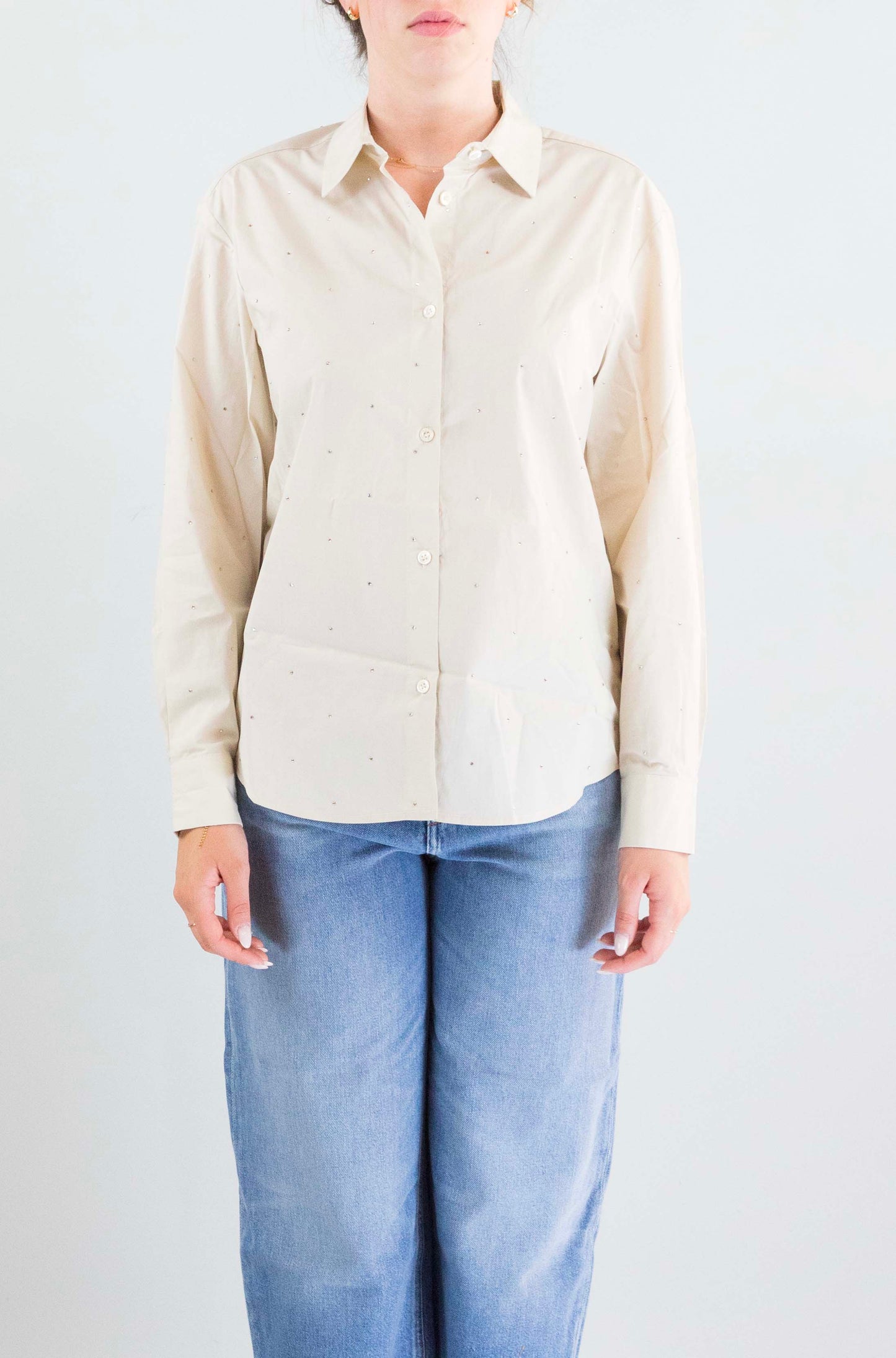 Camicia Mc2 Saint Barth Cotton Strass da Donna meredith