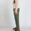 Pantalone Nine In The Morning Oliva da Uomo giove piatto slim