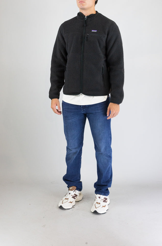 Felpa Patagonia Blk da Uomo 22802 m retro pile