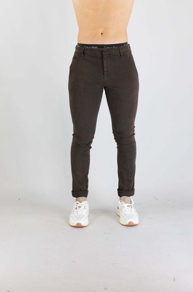 Pantalone Dondup Chocolate da Uomo up235 rse032u ptd gaubert