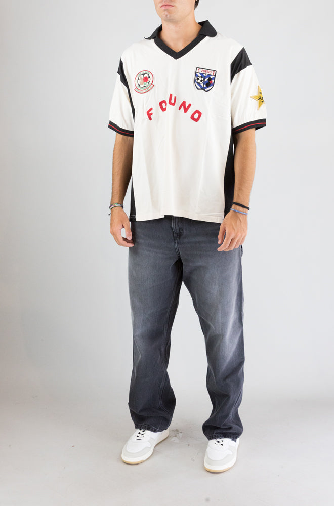T-Shirt Found Cream Black da Uomo tt01012