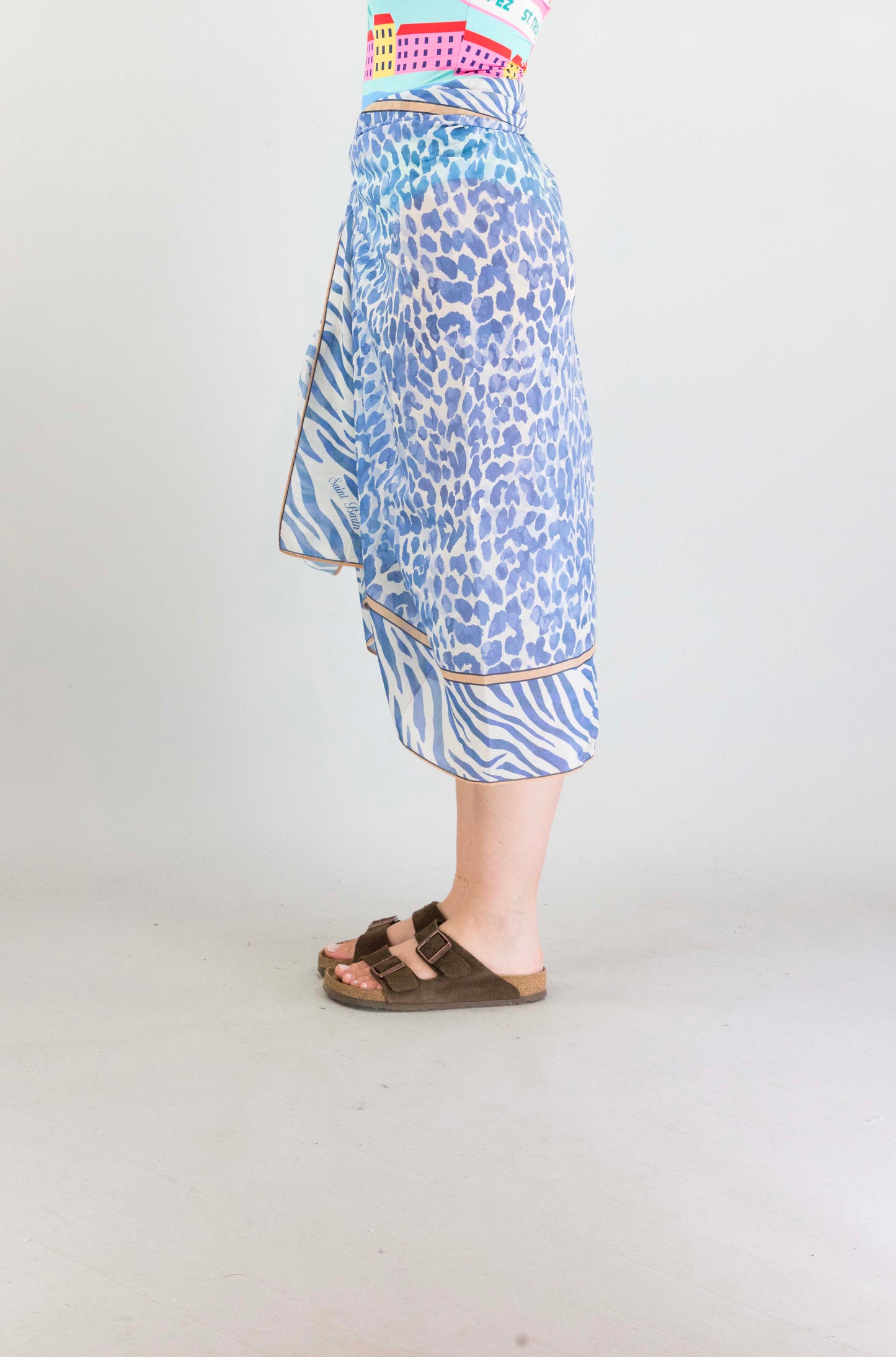 Pareo Mc2 Saint Barth 09731 Silk Voile da Donna thaiti