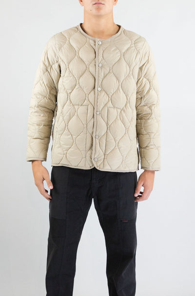 Giubbotto Taion Beige da Uomo 104alsbml1 military crew neck