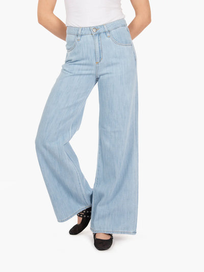 Jeans Shaft  Stone Bleached da Donna ep1d8jd51m7 five ob
