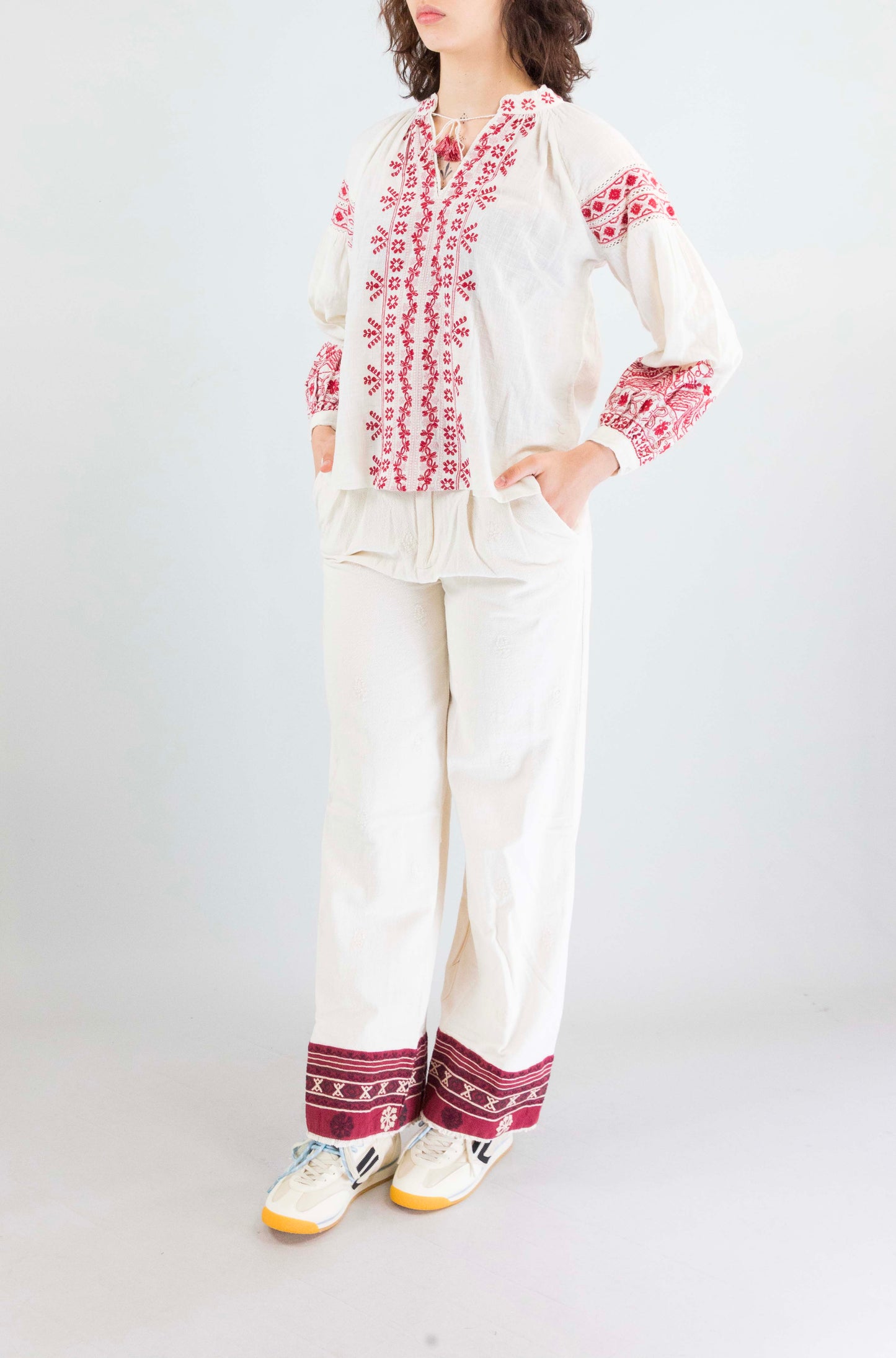 Camicia Maison Hotel Cranbedrry da Donna red poppy antonella