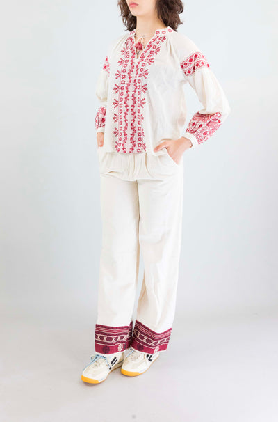 Camicia Maison Hotel Cranbedrry da Donna red poppy antonella