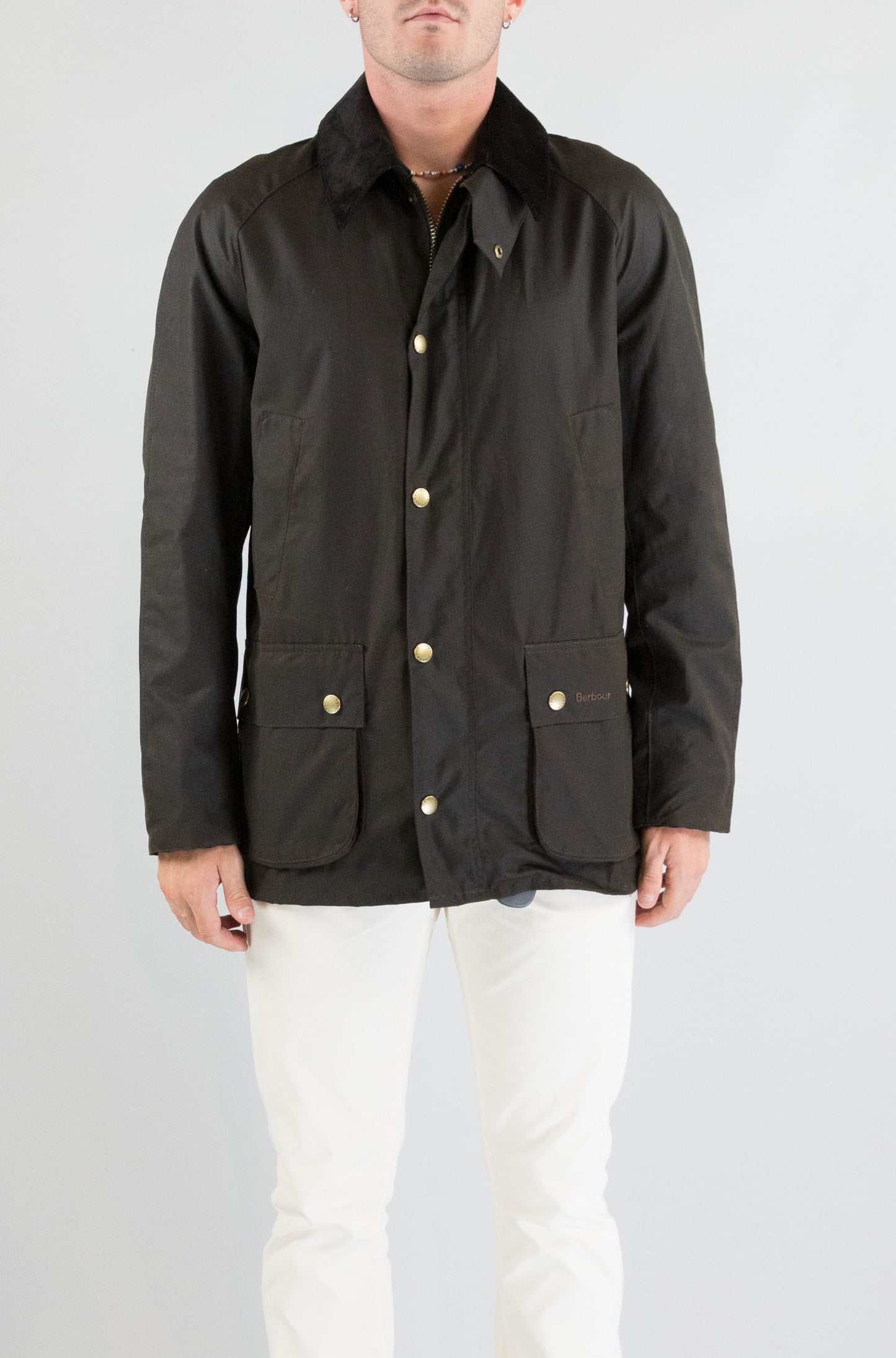 Giubbotto Barbour Ol71 da Uomo mwx0339 ashby wax