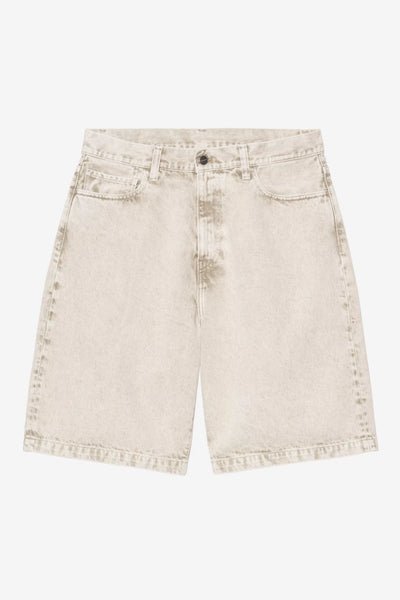 Pantalone Carhartt Wip Opuntia Chalk Wash da Uomo i036494 landon short