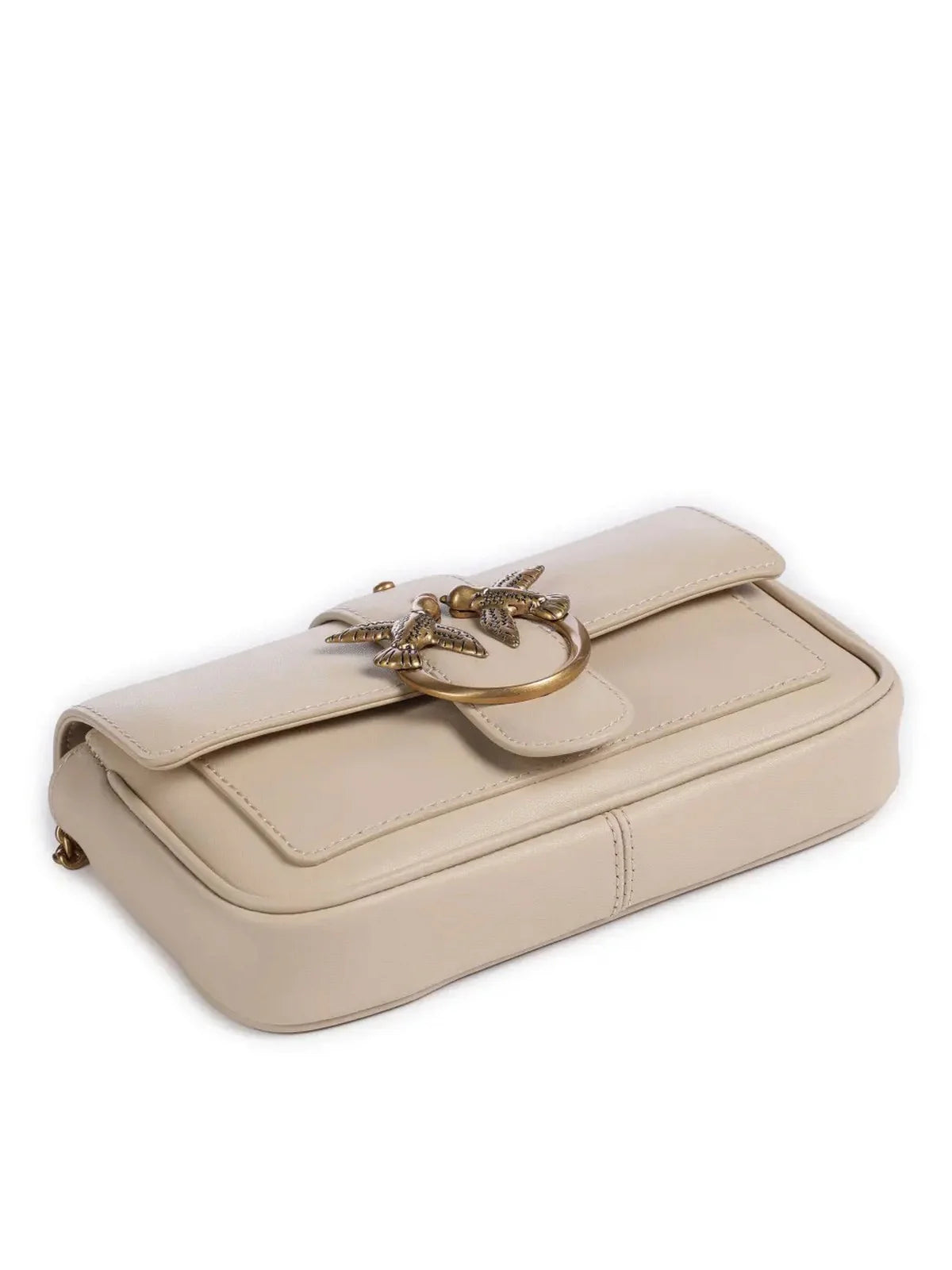 Borsa Pinko Beige Grigio da Donna love one pocket vitello se 100061 A0F1/C50Q