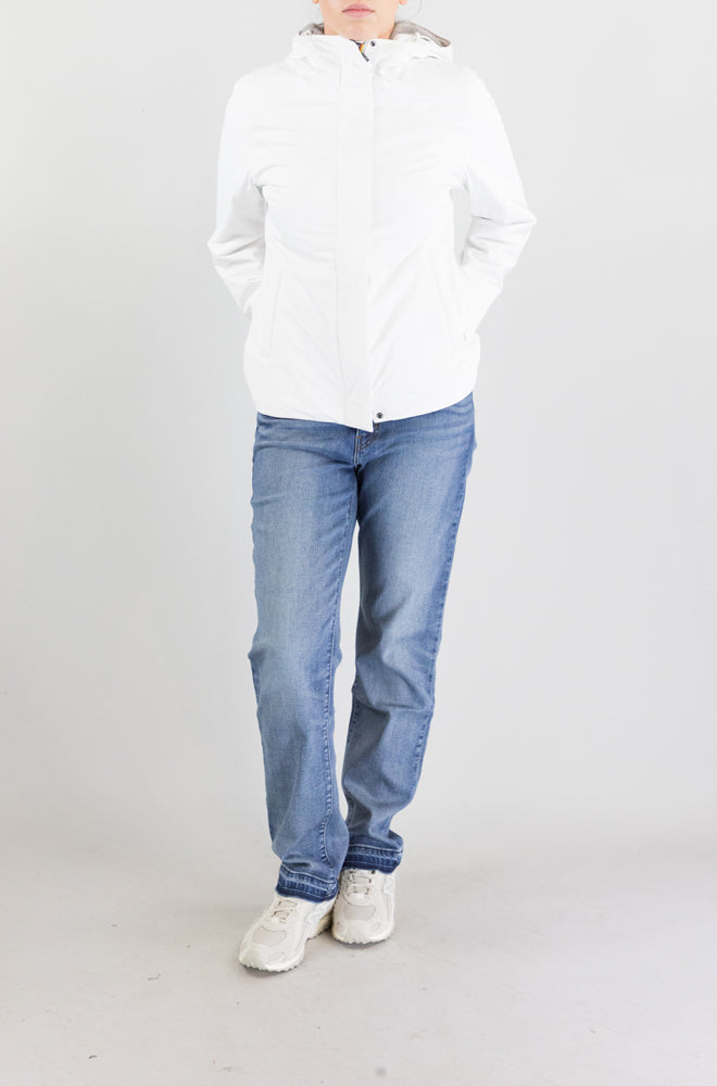 Giubbotto Kway Dcv White Natural Grey da Donna k81449w lil twill soft beaver